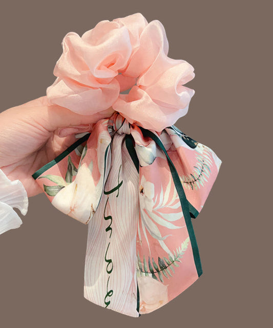 Chiffon Pink Bow Ribbon Cute Hairpin