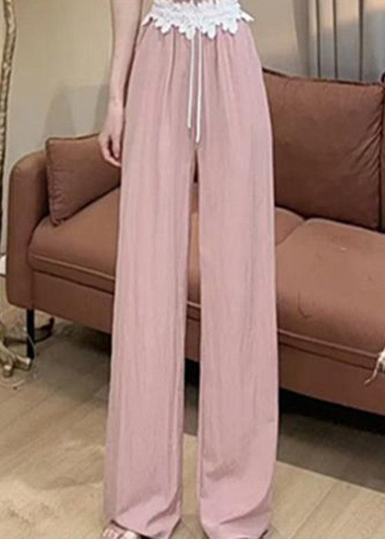 Two Fake Pink Wide Hooded Leg And Sweatshirt Pants Pieces Cute