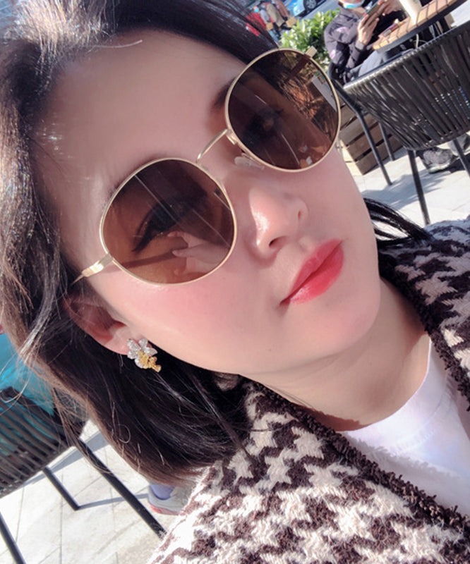 Alloy Stud Crystal Floral Colorblock DIY Zircon Earrings