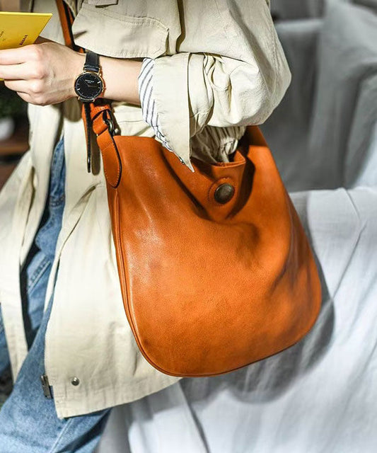 Messenger CrossBody DIY Orange Bag Leather Durable
