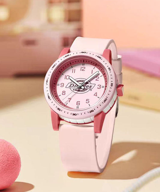 Pink Watches Rubber DIY Silicone Quartz Movement
