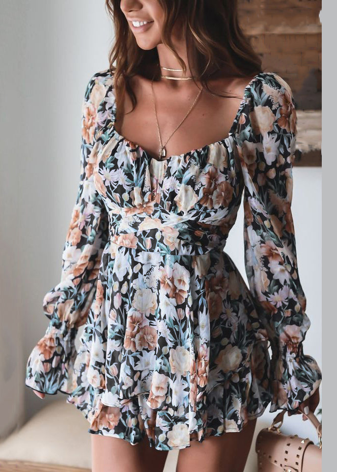 Elegant Lace Pink Zippered Jumpsuit Up Spring Print