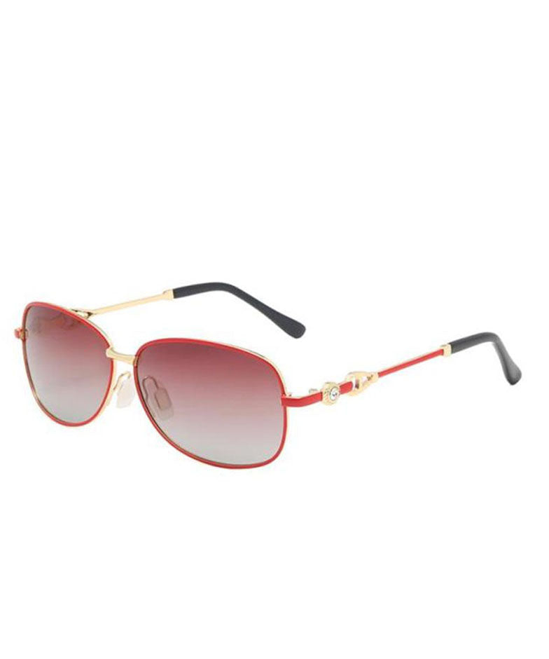 Elegante rote polarisierte Sonnenbrille mit UV-Schutz XS1060