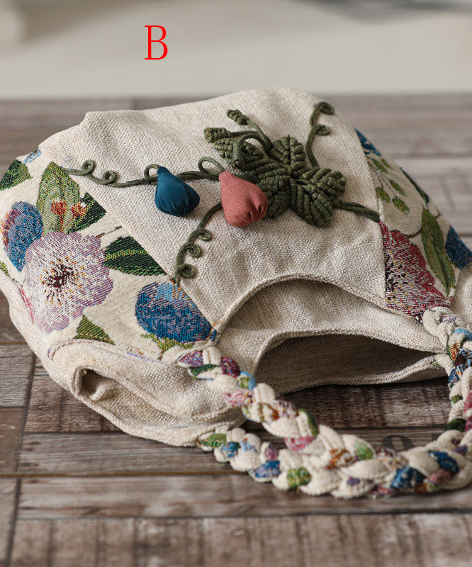 Handmade Woven Bag Tote Ethnic Style Canvas