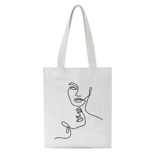 Face Outline Shoulder Bag