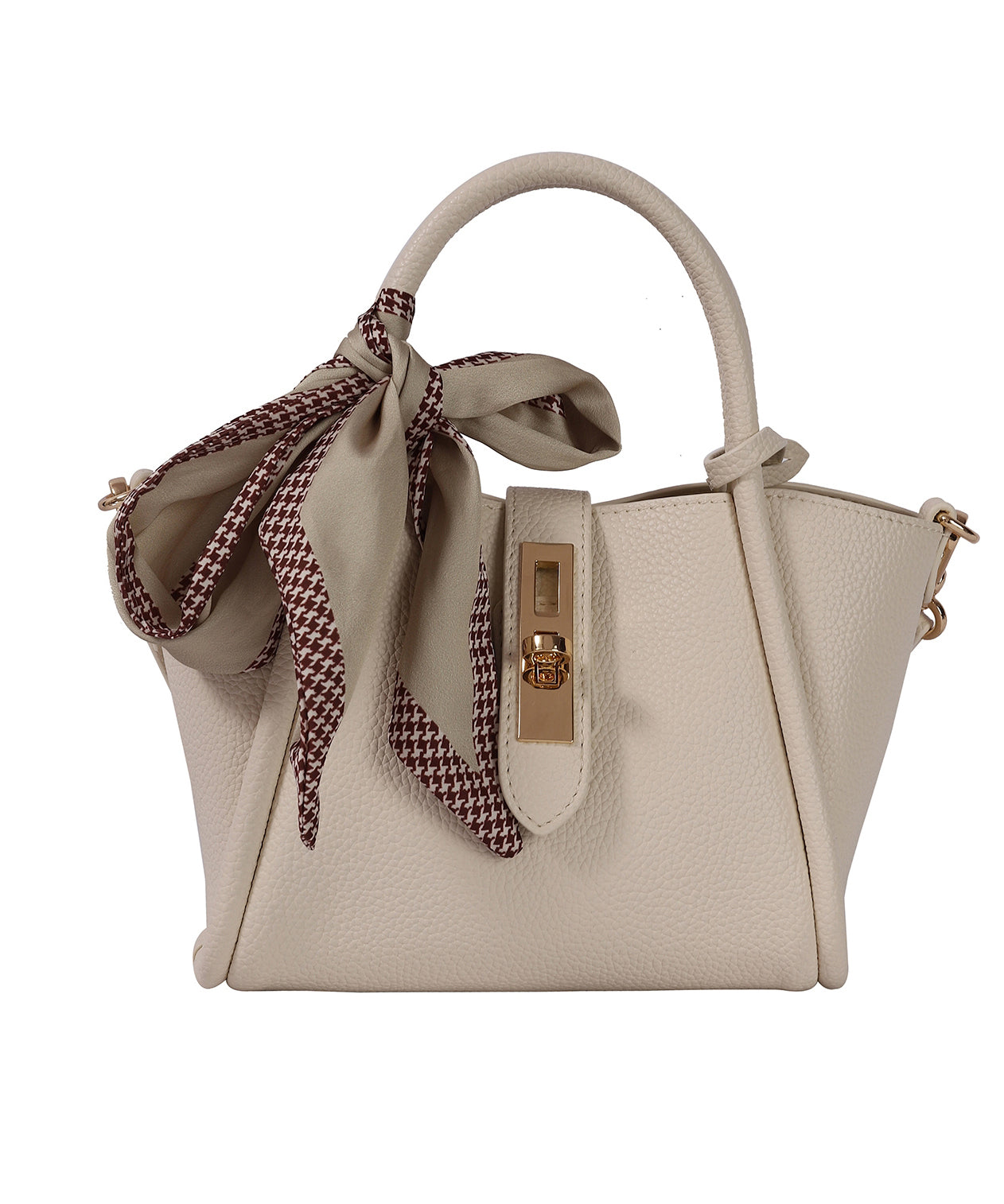 Durable Bag CrossBody Fashion Beige Faux Leather