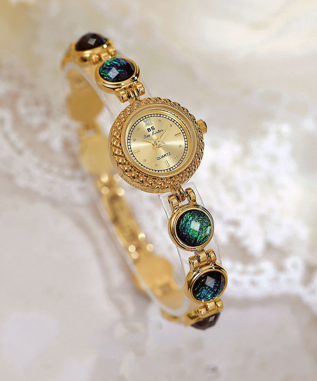 Watches Blue Movement Metal Crystal Fashion Hardlex Quartz