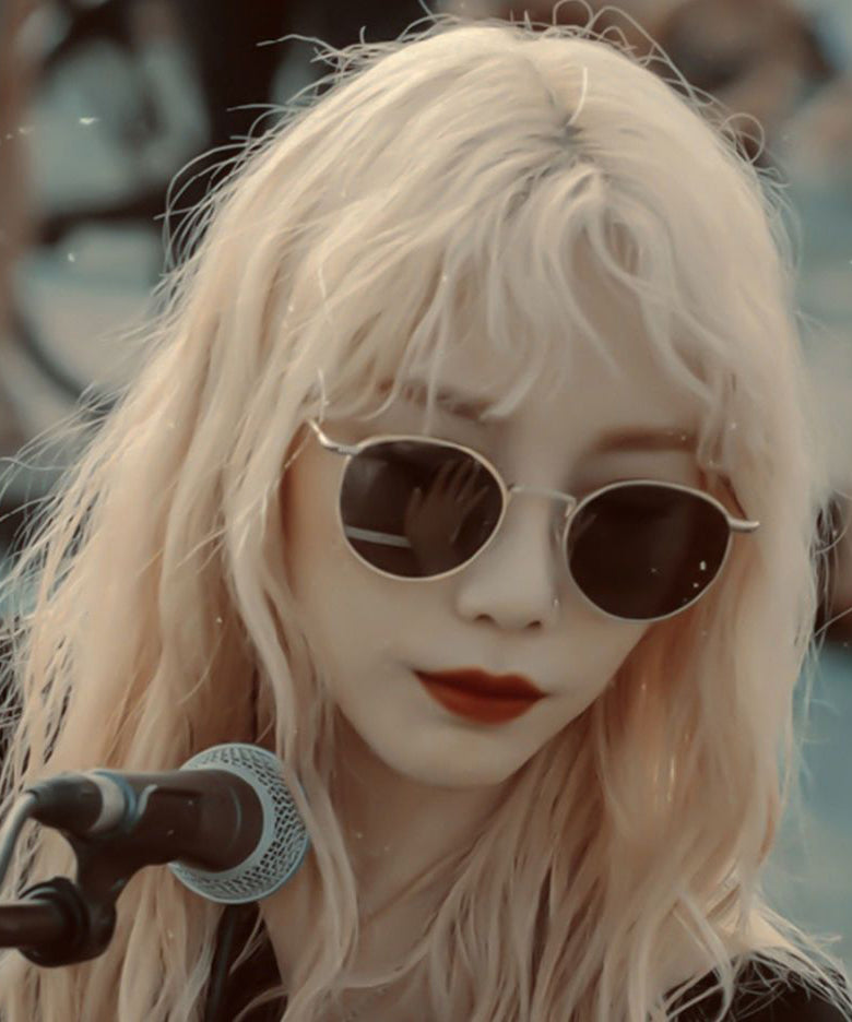 Lunettes de soleil tendance grises à petit visage, monture ronde, style Hong Kong, anti-UV, haute qualité, XS1050