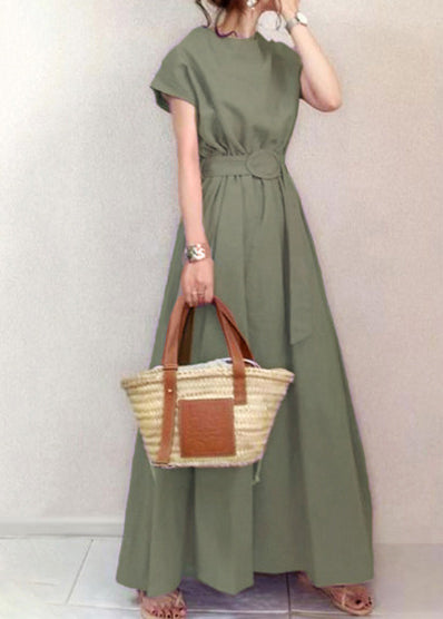 Cotton Tunic Summer Dress Ankle Large Exra Hem Fashion Lavender