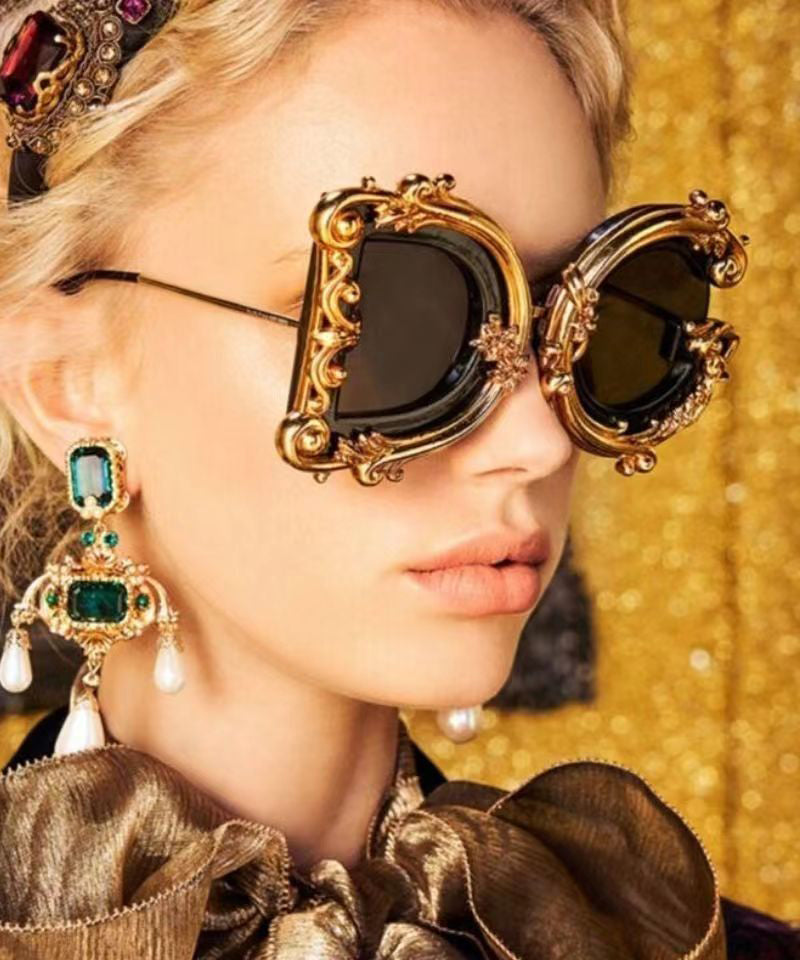 Fashionable European And American Metal Women Sunglasses XS1083