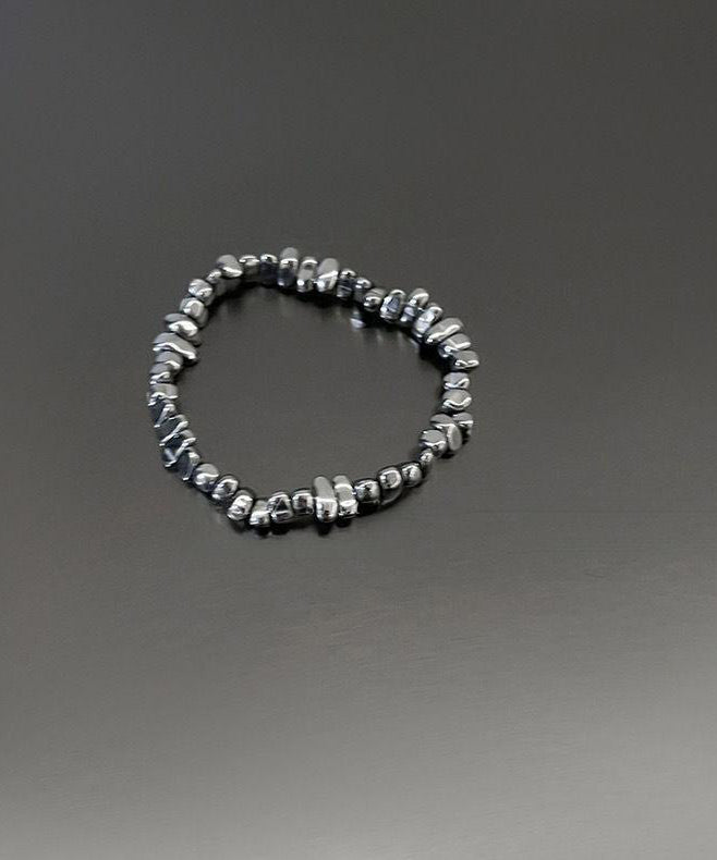 Chain Set Three-Piece Star Bracelet Alloy PU Fine Grey