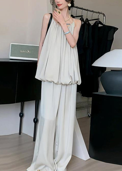 Silk Shoulder Piece Two Summer Set Fine Outfits Ice Red Cold