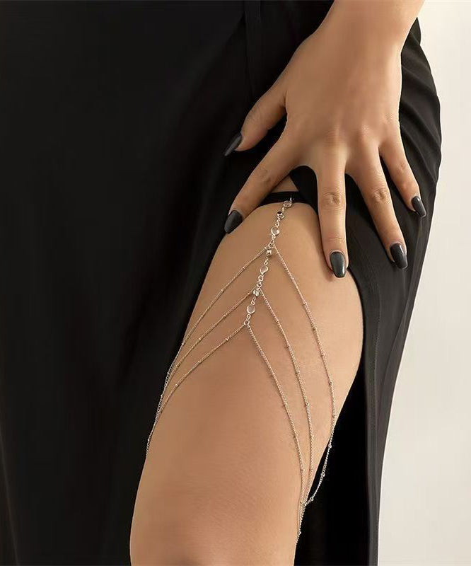 Body Alloy Tassel Star Chain Beach Shape Silk Zircon Fine