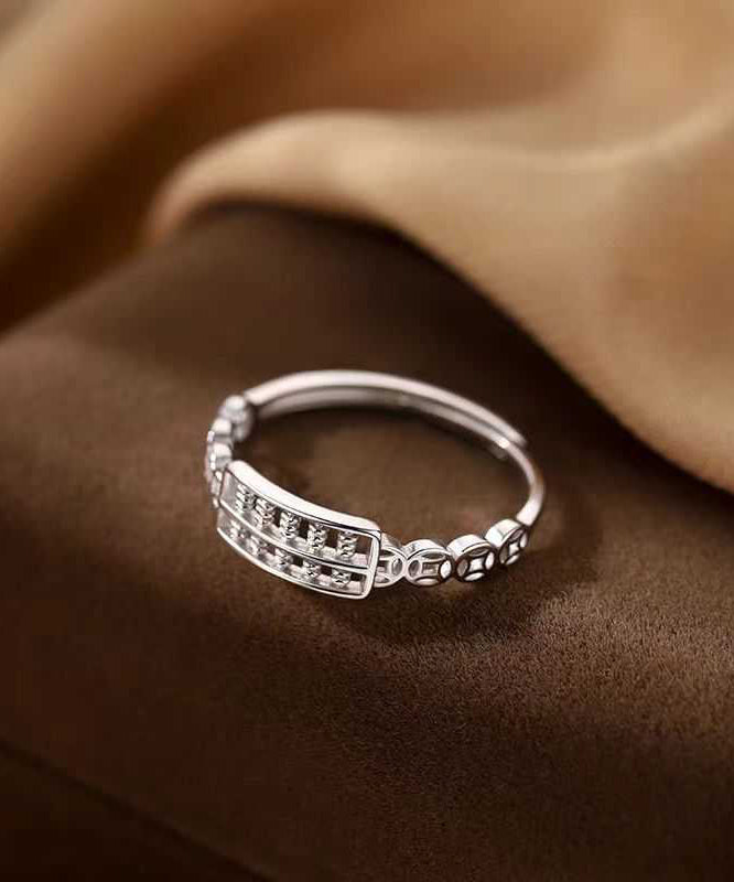 Out Silk Sterling Hollow Fine Rings Abacus Silver