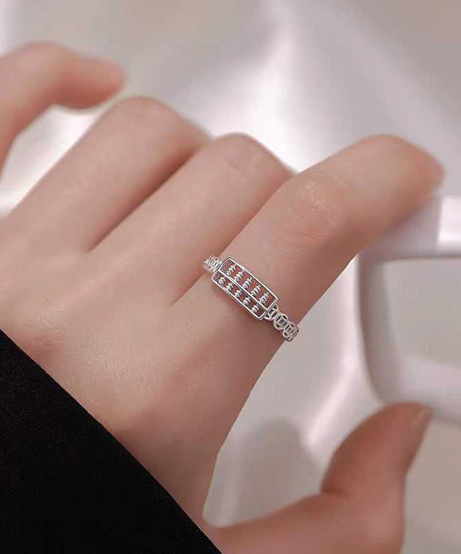Out Silk Sterling Hollow Fine Rings Abacus Silver