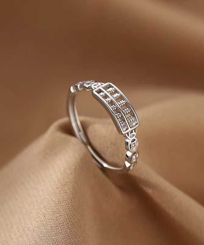 Out Silk Sterling Hollow Fine Rings Abacus Silver