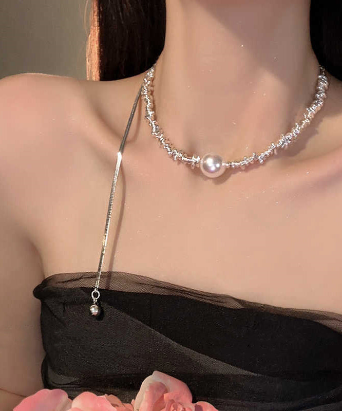 Patchwork Pull Pearl Silk Silver Broken Sterling Fine