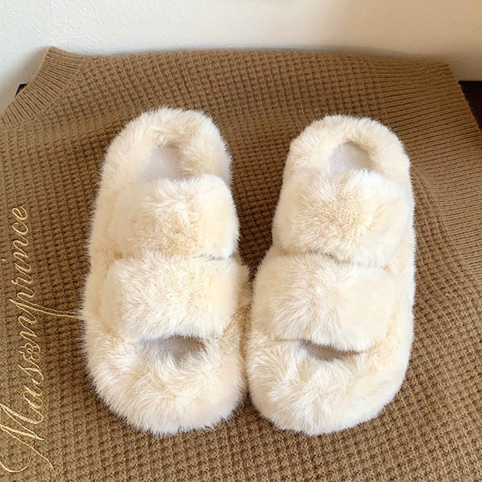 Sweet Fluffy Platform Slippers