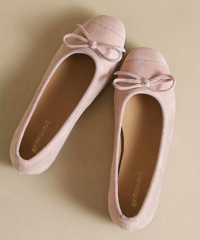 Splicing Loafers Suede Bow French Blue Comfy Penny