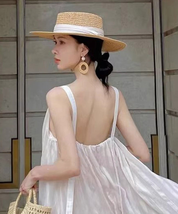 Khaki French Style Straw New Woven Hat Cloche