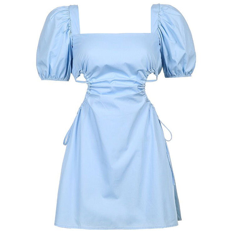 Blaues Prinzessinnen-Strap-on-Kleid