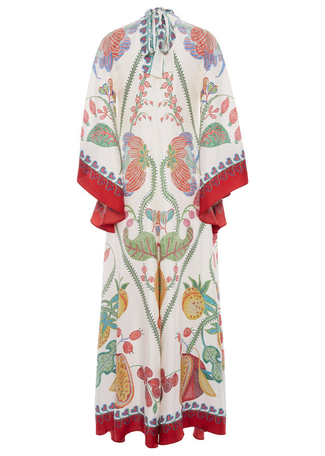 Cotton Lace Maxi Up French Neck Dresses White Spring V Print