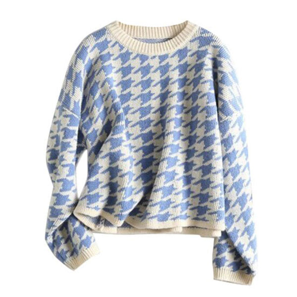 Cotton Print Sweater