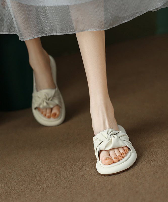 Leather Faux Beautiful Toe Slide Peep Green Sandals Splicing