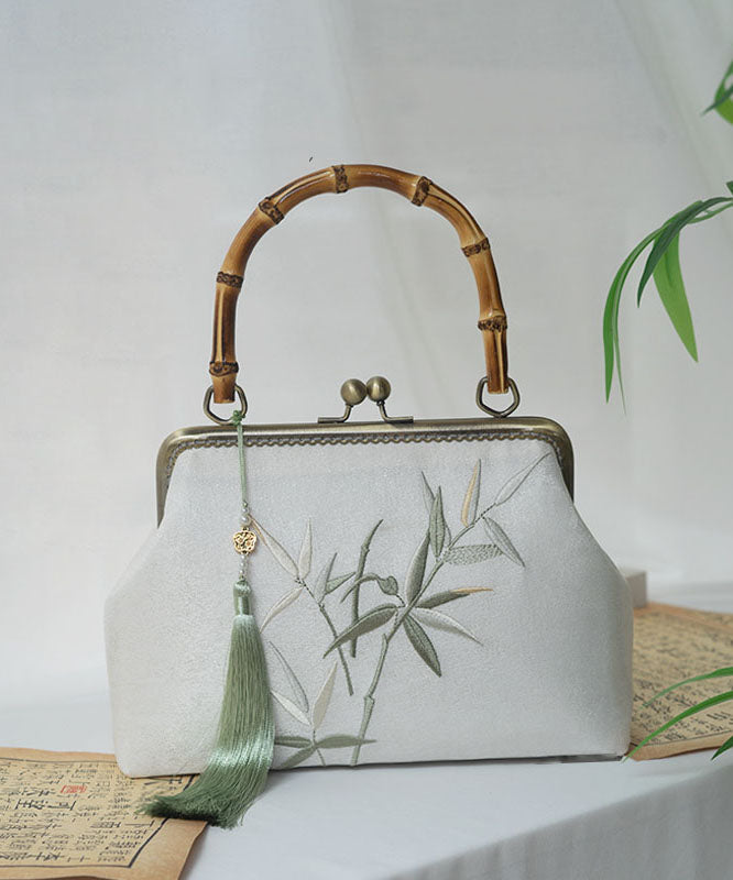 Bamboo Chinese Embroidery Bag Style New Handmade Tote
