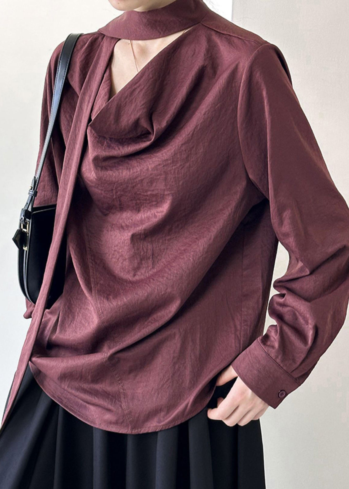 Red Spring Solid Handmade Top Patchwork