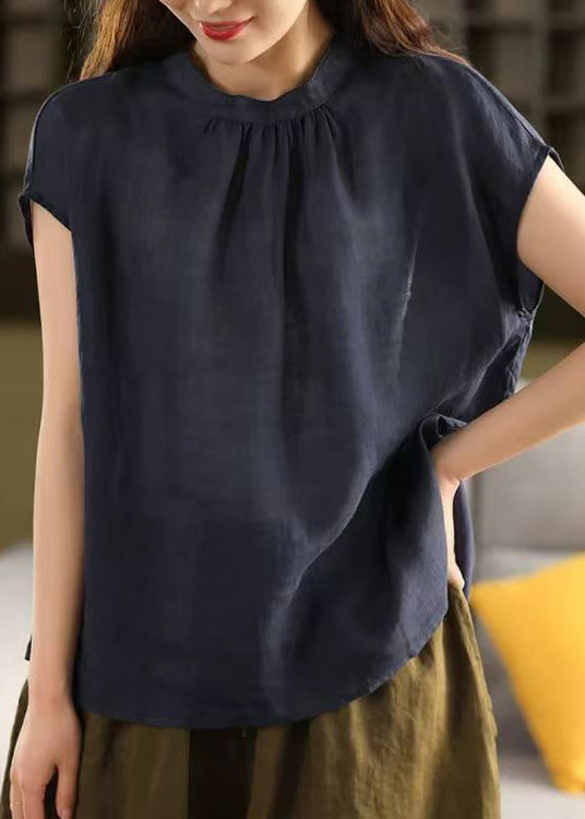 On Top Wear Blouse Handmade Both Yellow Sides Summer Linen