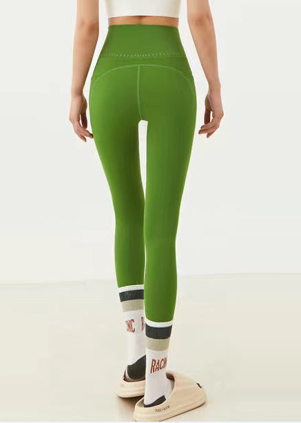Capri Waist Leggings Green Surf Ignite High Grass