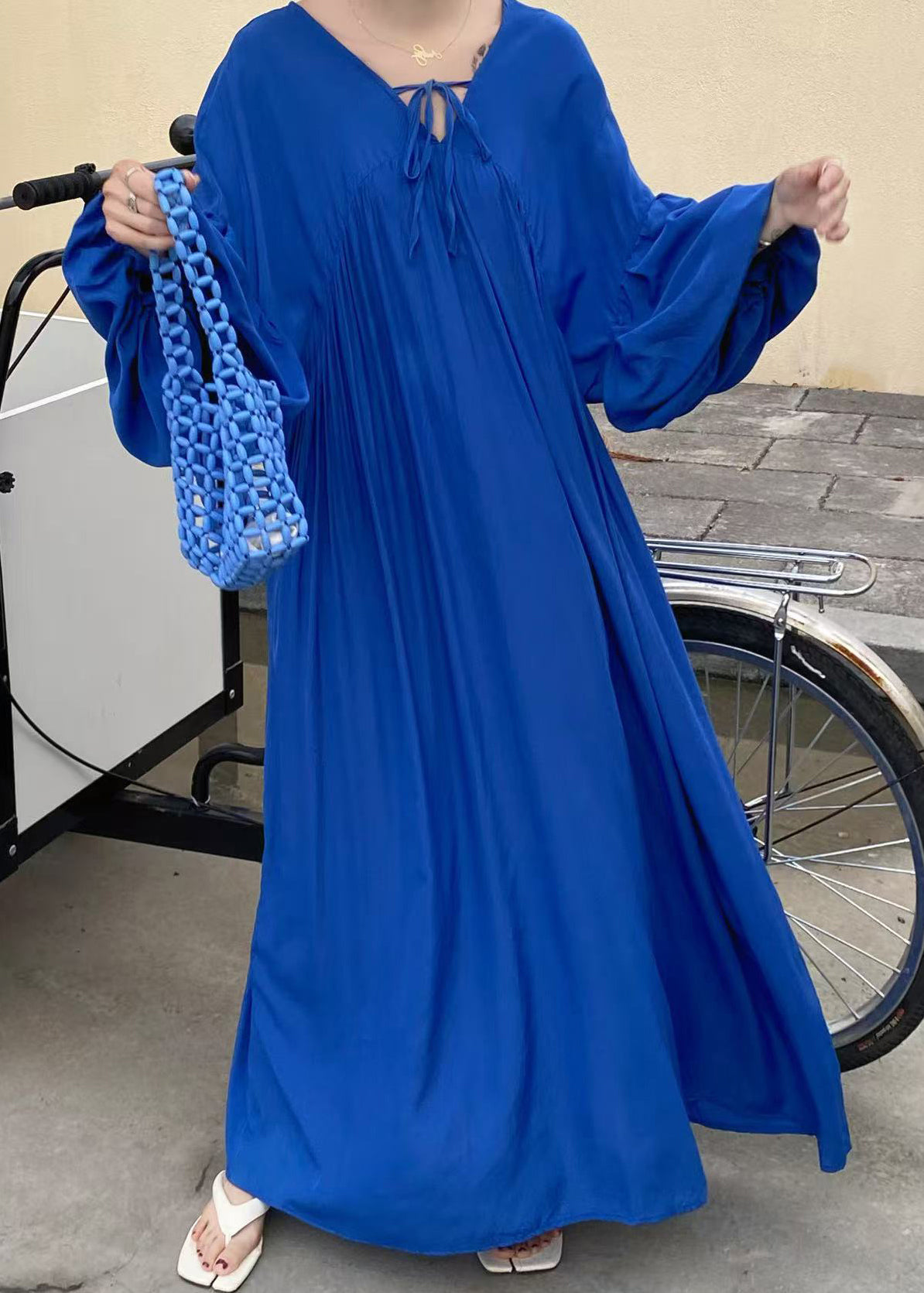 Lace Chocolate Oversized Italian Cotton Dresses Up Vacation