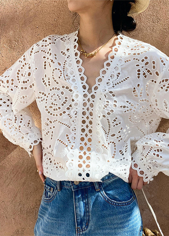 Spring Hollow Italian White Out Shirts Cotton