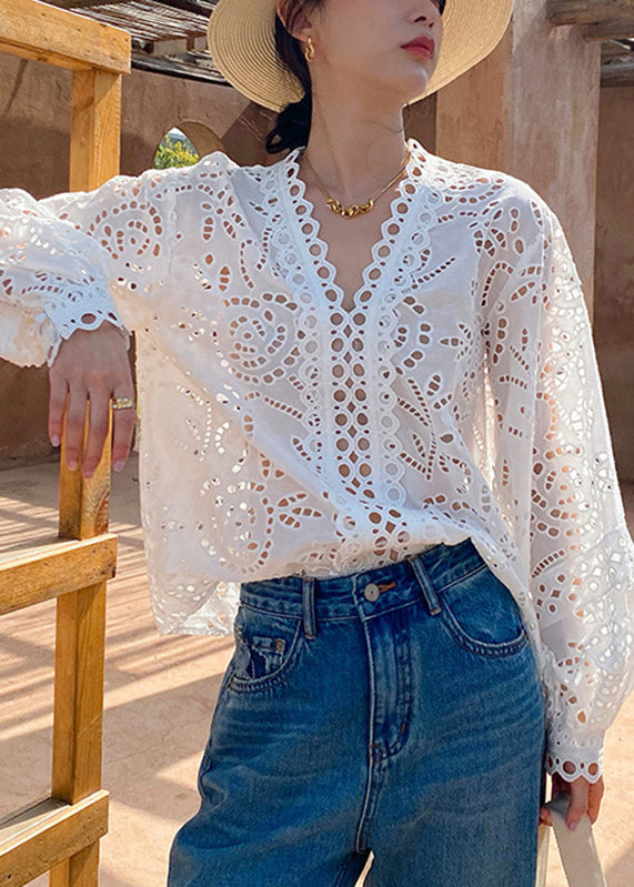 Spring Hollow Italian White Out Shirts Cotton