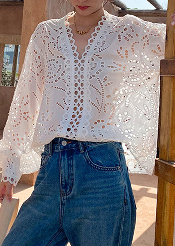 Spring Hollow Italian White Out Shirts Cotton