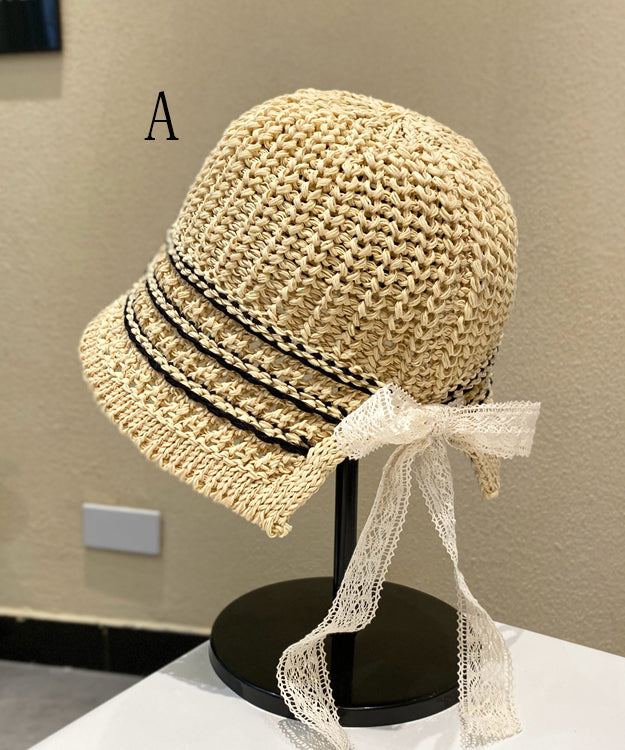 Bucket Japanese Style Bow Hat Breathable Versatile