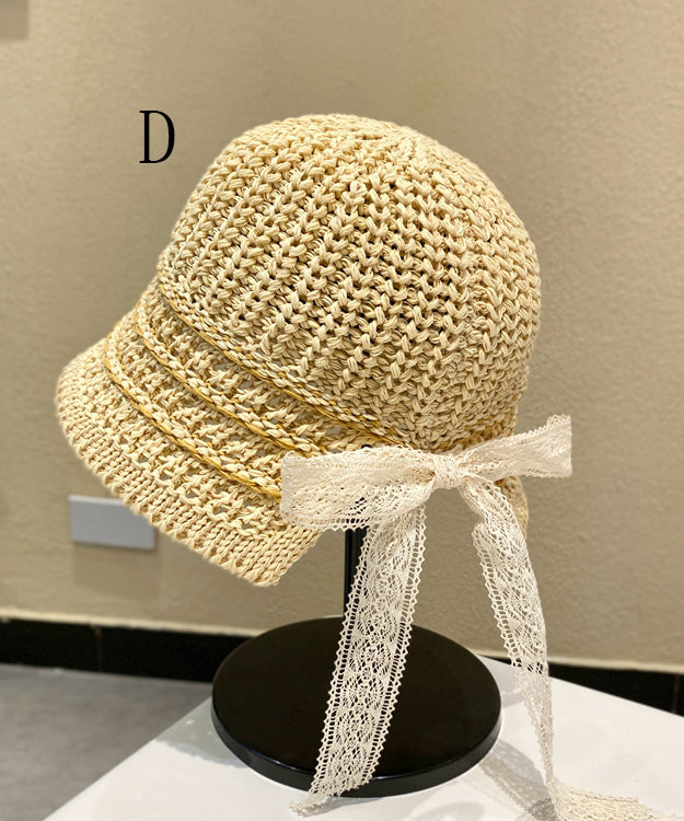 Bucket Japanese Style Bow Hat Breathable Versatile