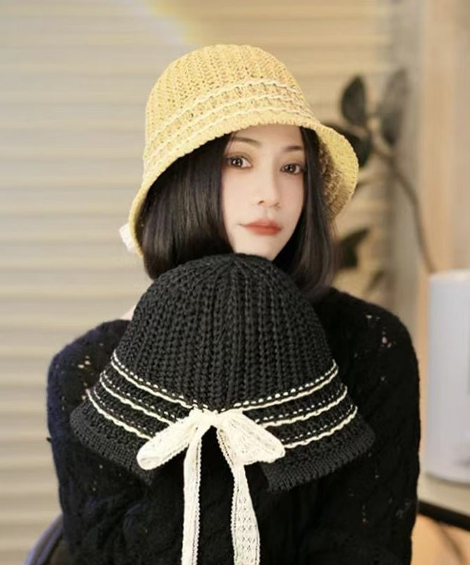 Bucket Japanese Style Bow Hat Breathable Versatile
