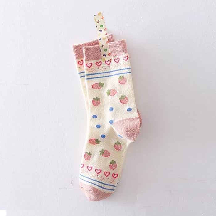 Kawaii Strawberry Socks