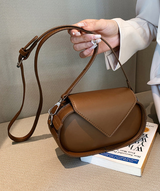 Coffee Bag Crossbody Calf Korean Leather Fashion