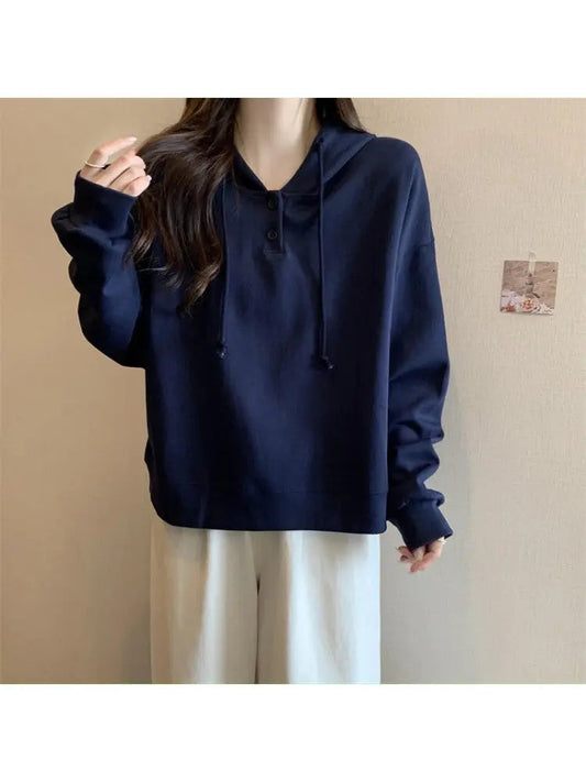 Korean Loose Casual Hooded Versatile Hoodies KA582