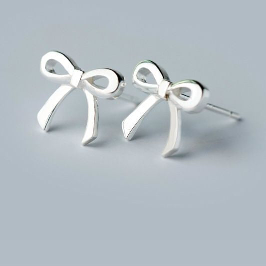 925 Silver Bow Sterling Earring