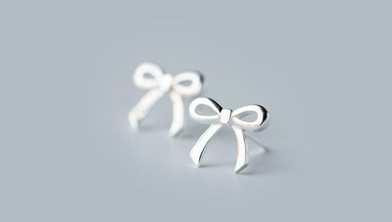 925 Silver Bow Sterling Earring