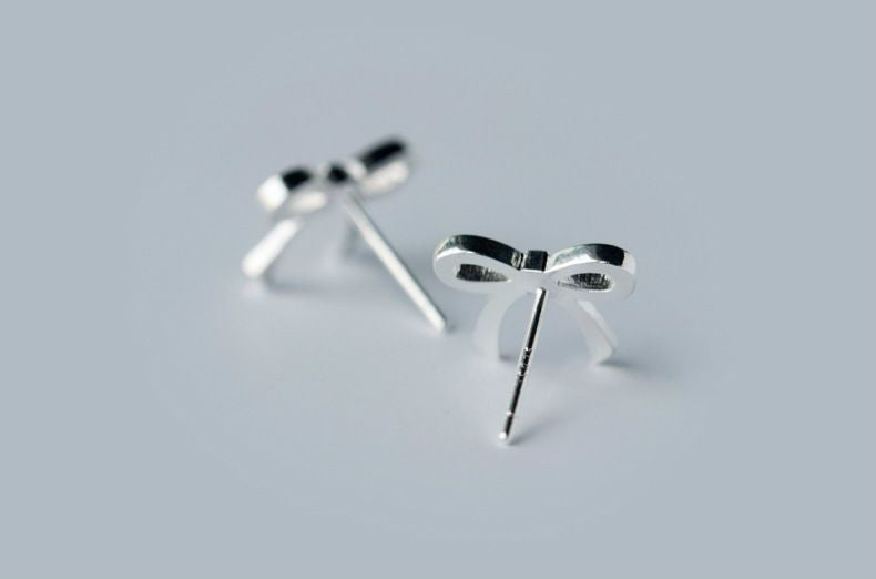 925 Silver Bow Sterling Earring
