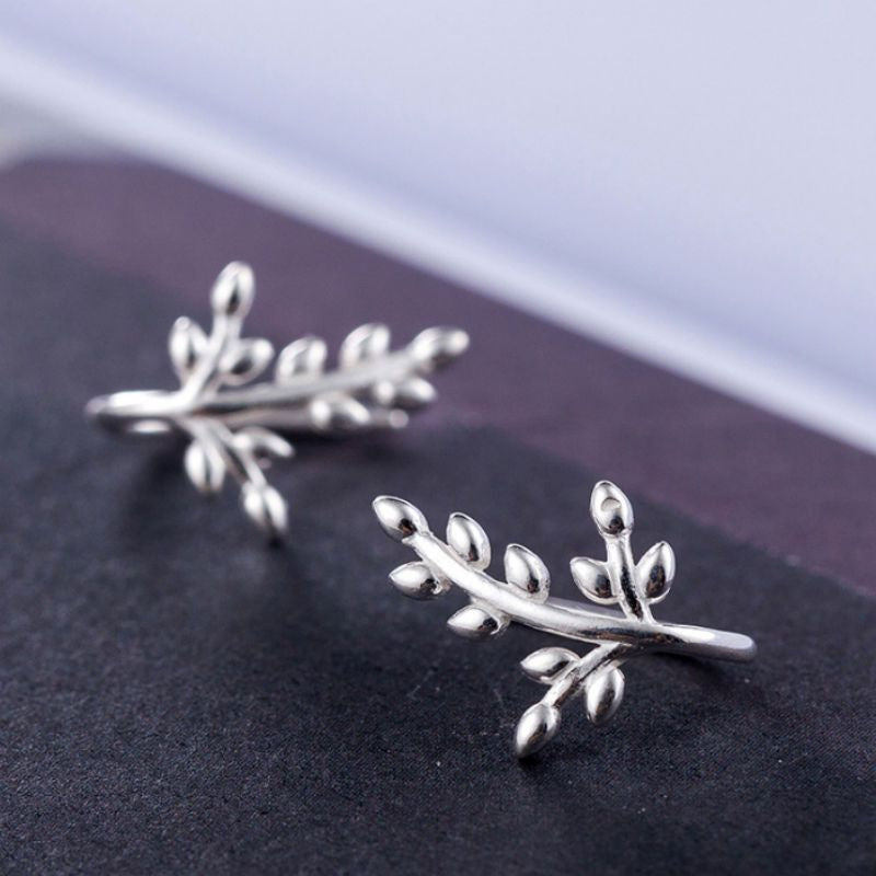 Leaf Earring Sterling 925 Silver
