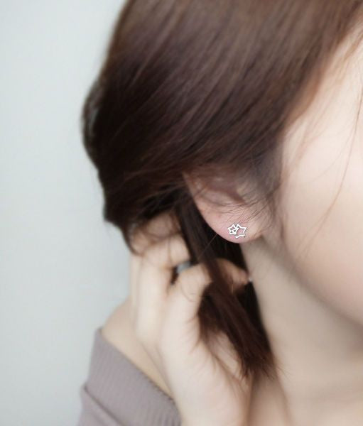 Star Sterling Double Earring Silver 925
