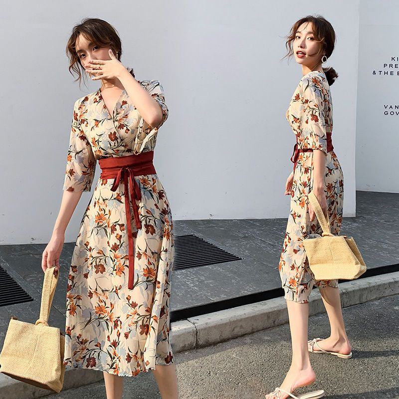 Coude à imprimé fleuri