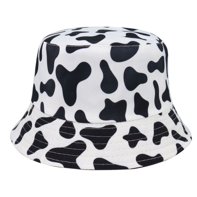 Hat Print Bucket Milk Cow