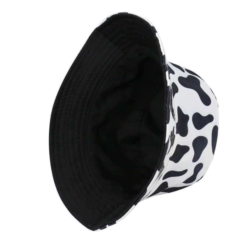 Hat Print Bucket Milk Cow